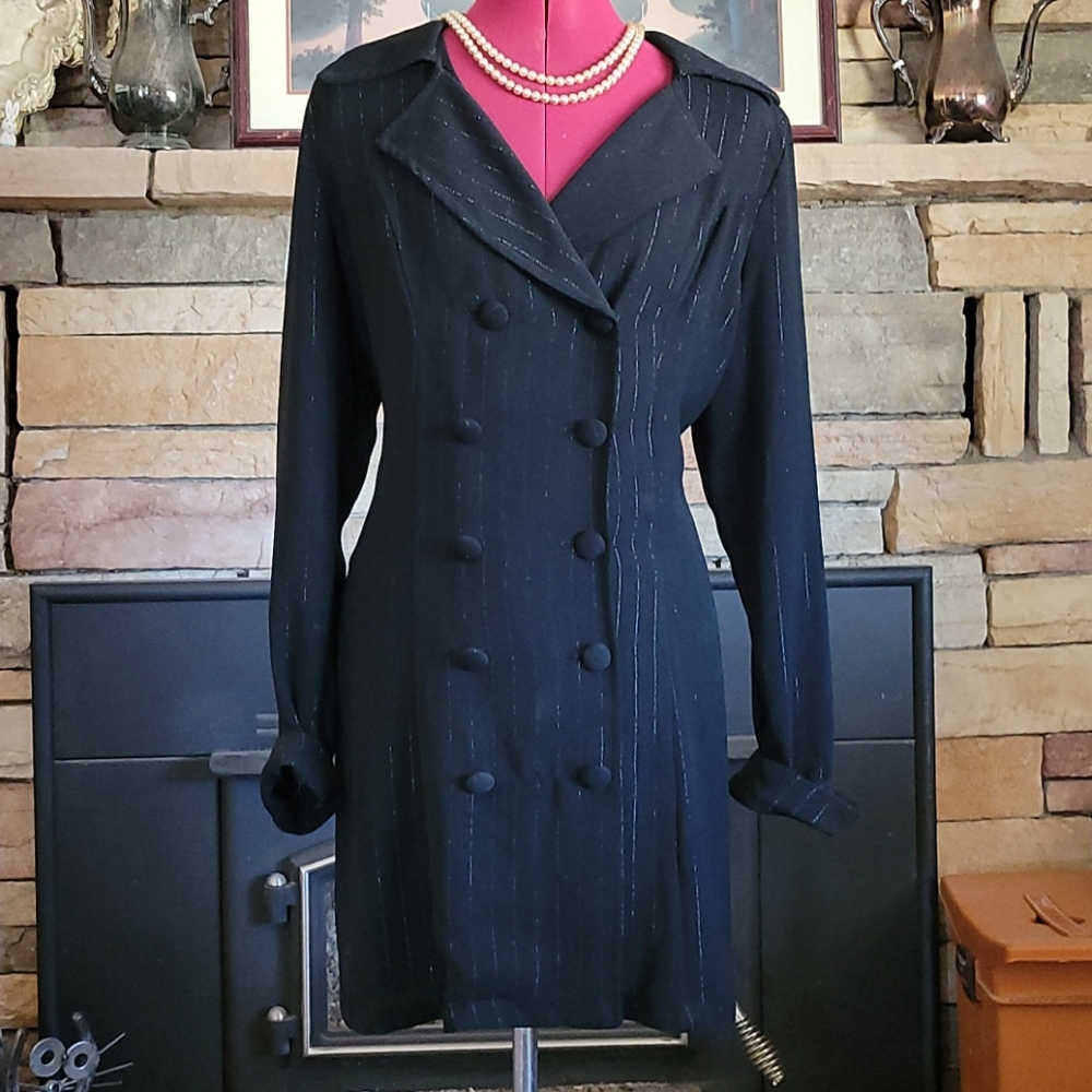Vintage double breasted Coat Dress